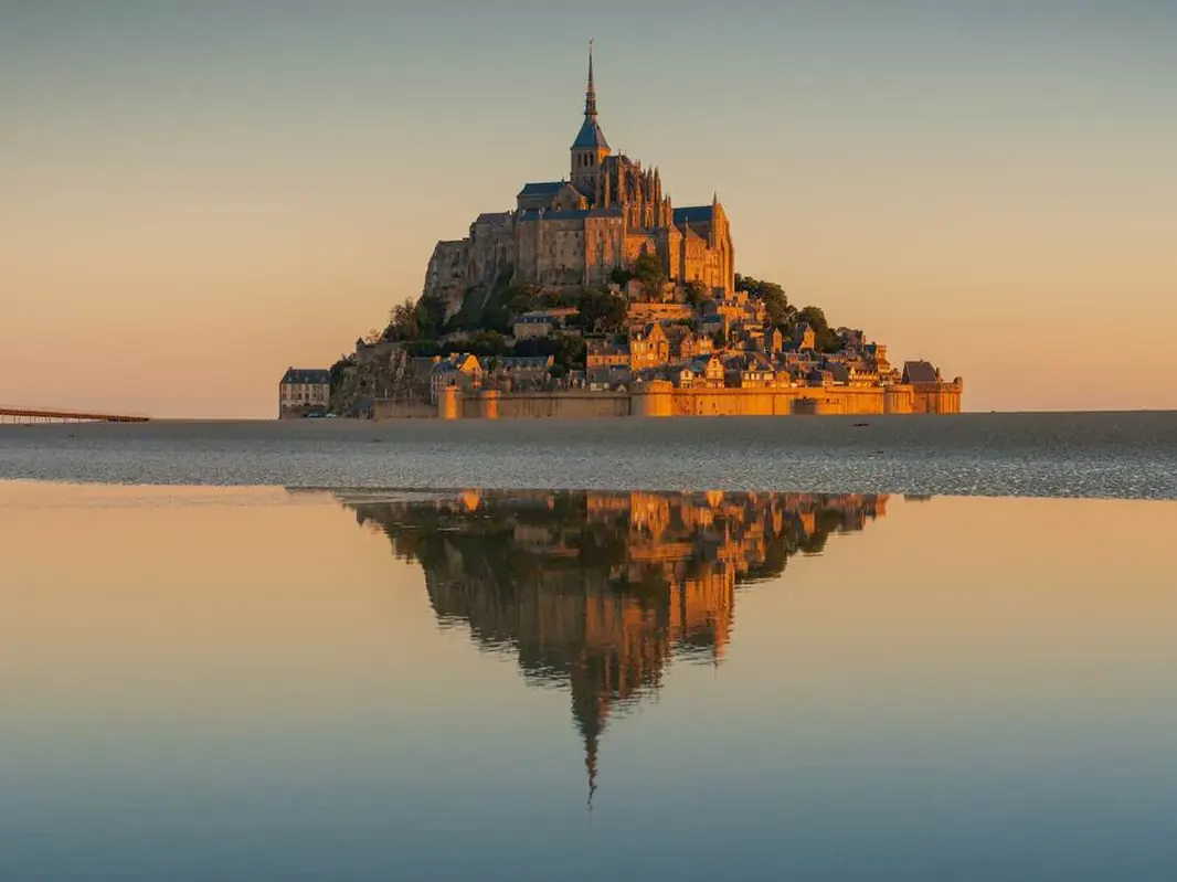 Mont-Saint-Michel at sunset