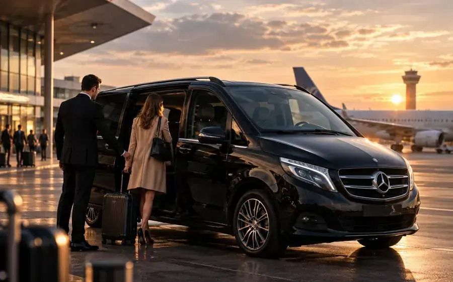 Airport transfer with a Celia VTC private chauffeur