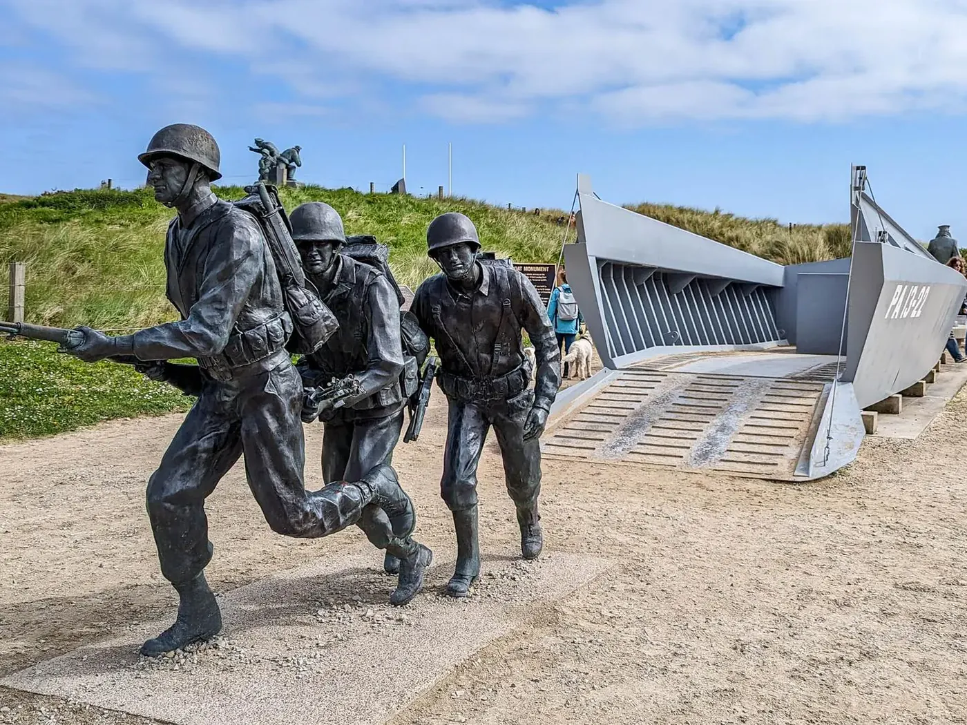 The D-Day landing memorial at Utah Beach
